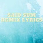 said sum remix lyrics